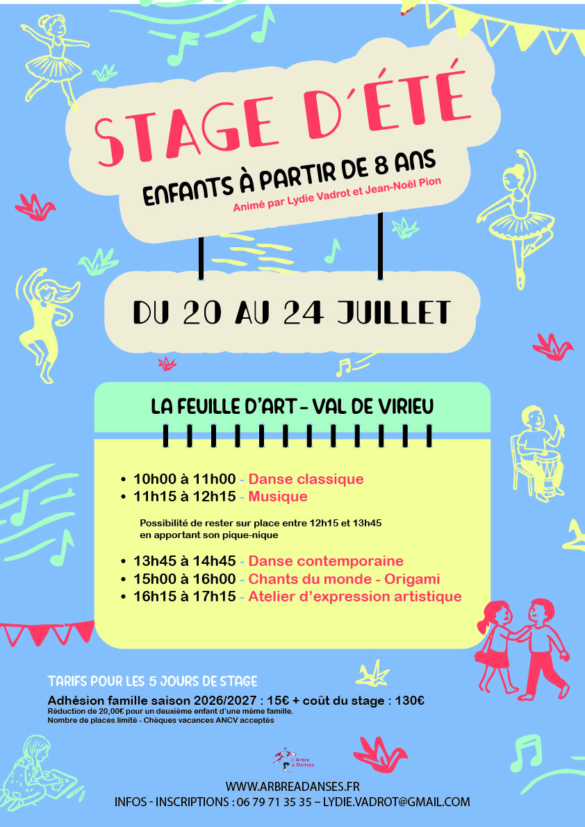 Stage enfant 2026